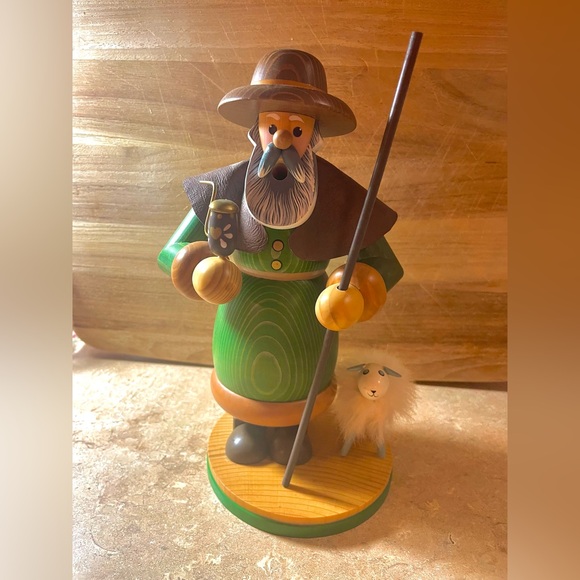 Smoking Shepherd Man. Old World Christmas .Not a Nutcracker. 17 th century - Picture 5 of 11